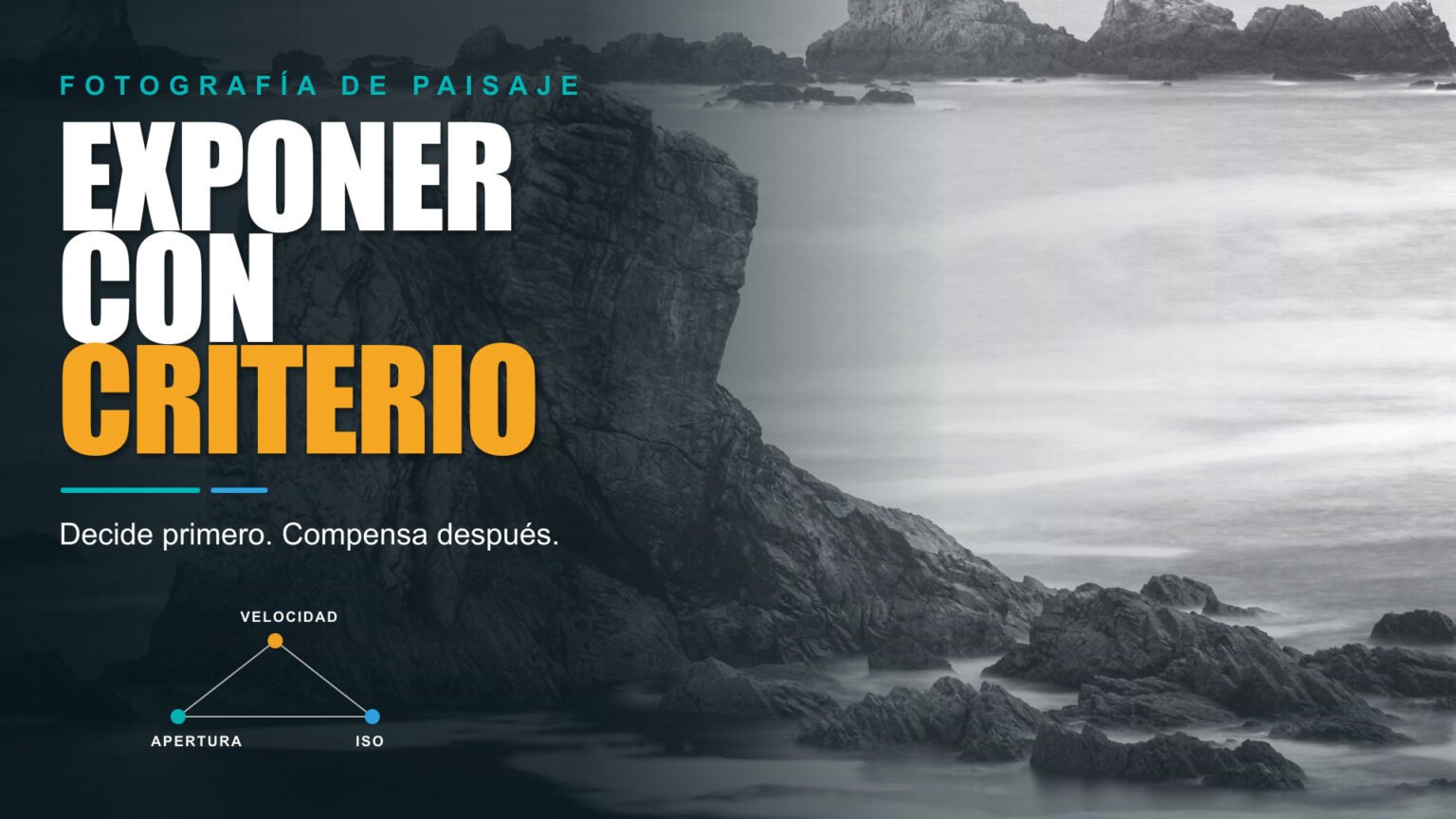 triángulo de exposición en fotografía de paisaje